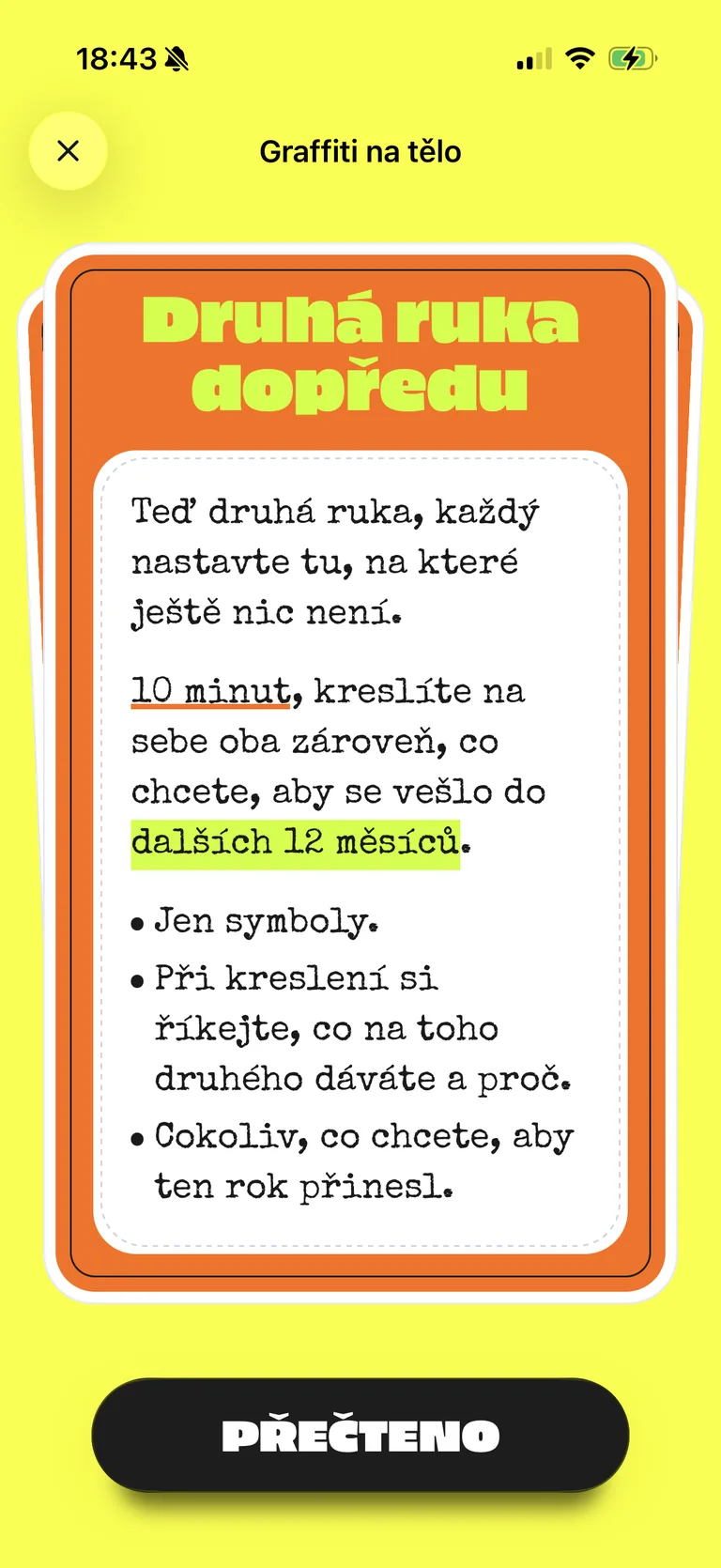 Takyo — Druhá ruka dopředu