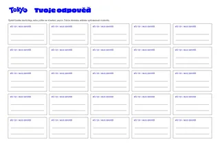 Znáš mě? Tak se ukaž — List na odpovědi